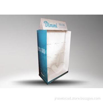 Single - side Cardboard Hook Display for Promotion with Pla